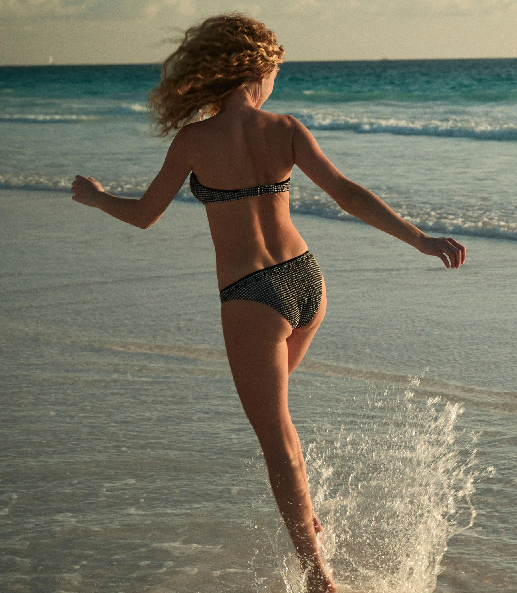 AZELINE BIKINI TOP -- LA MADDALENA GINGHAM - Image 6