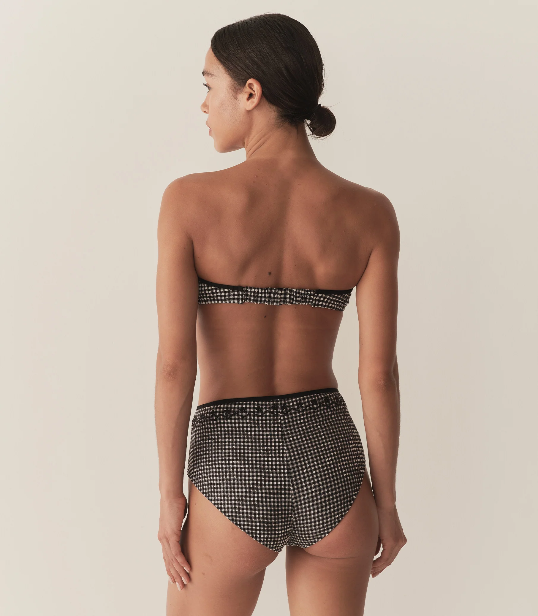AZELINE BIKINI TOP -- LA MADDALENA GINGHAM - Image 9