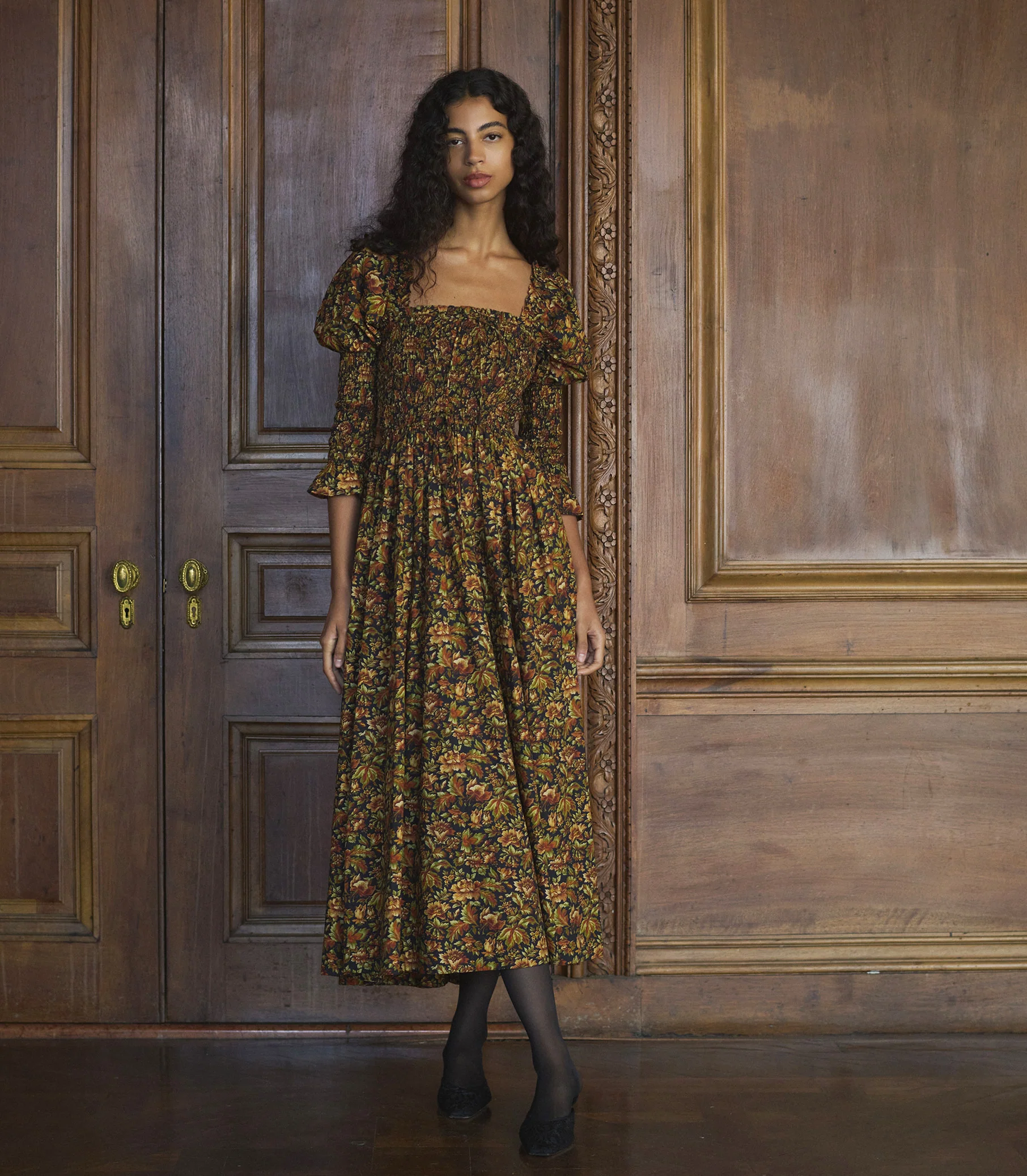 BIJOU DRESS -- NOIR REVE DES JARDINS - Image 3