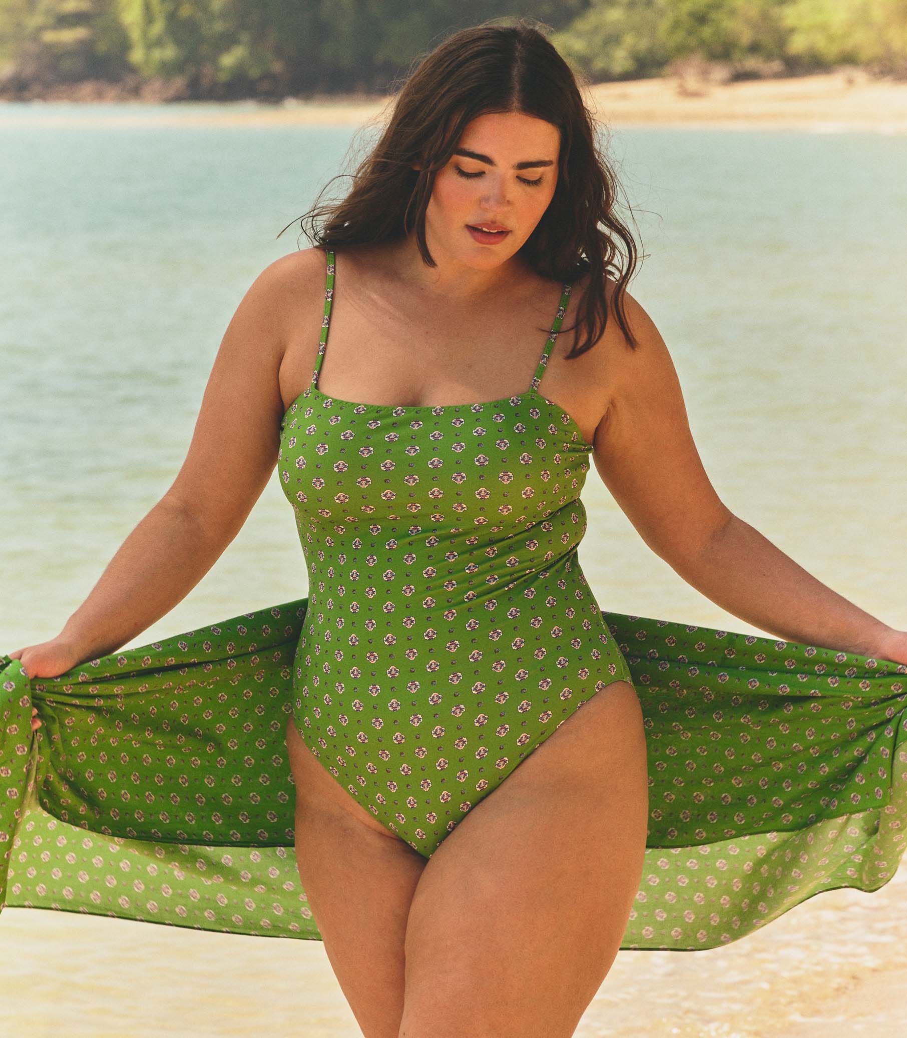 CASCAIS SARONG -- VERT CADIZ FOULARD - Image 5