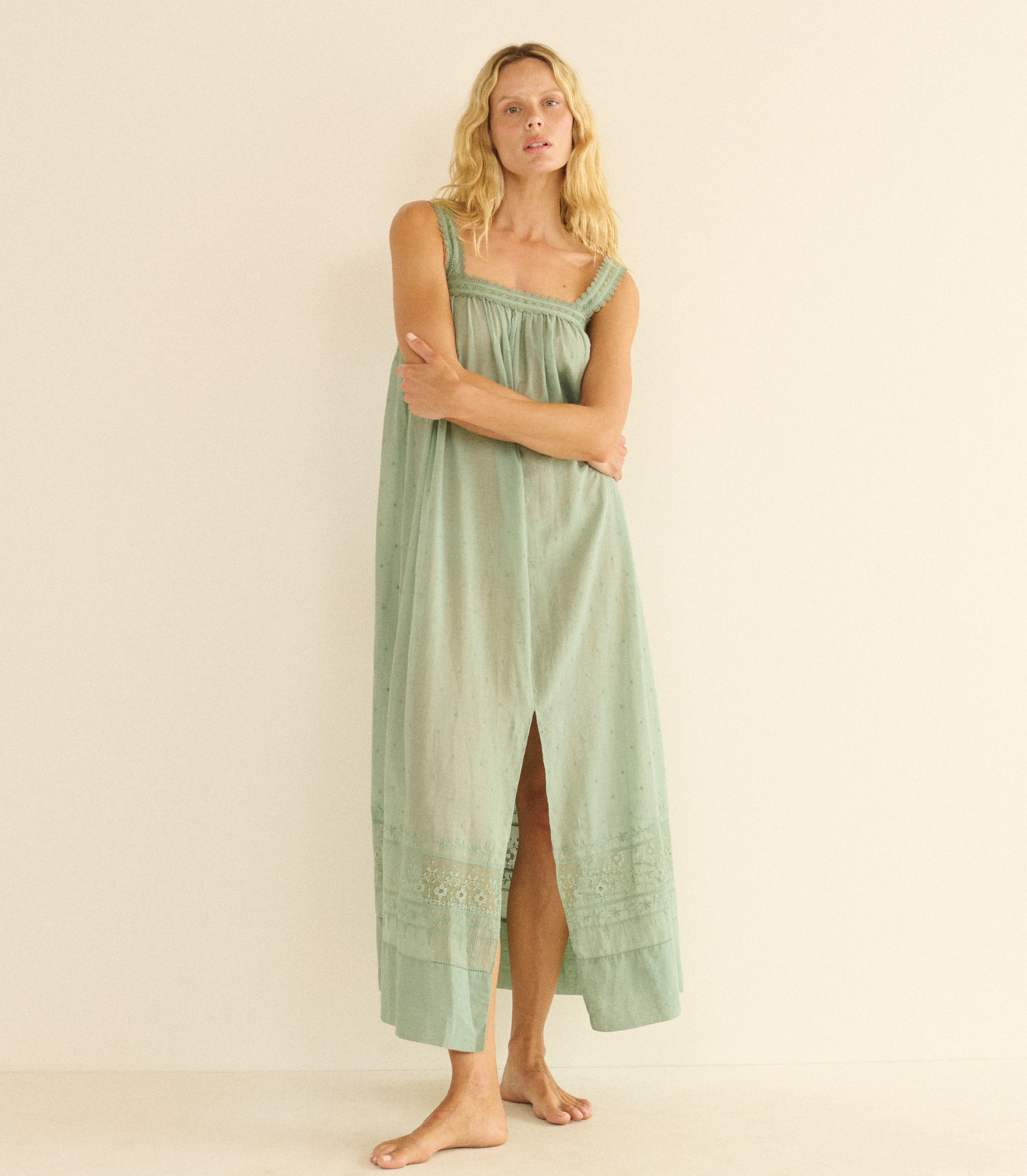 ELARIE DRESS -- ALOE - Image 2