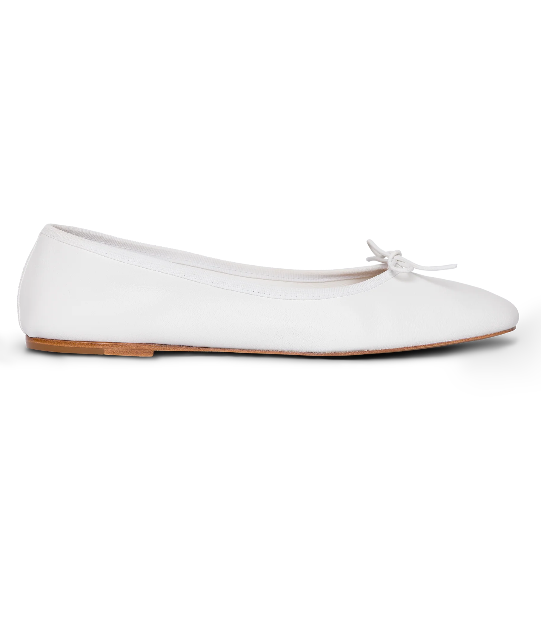 FIFI BALLET FLAT -- WHITE NAPPA - Image 8