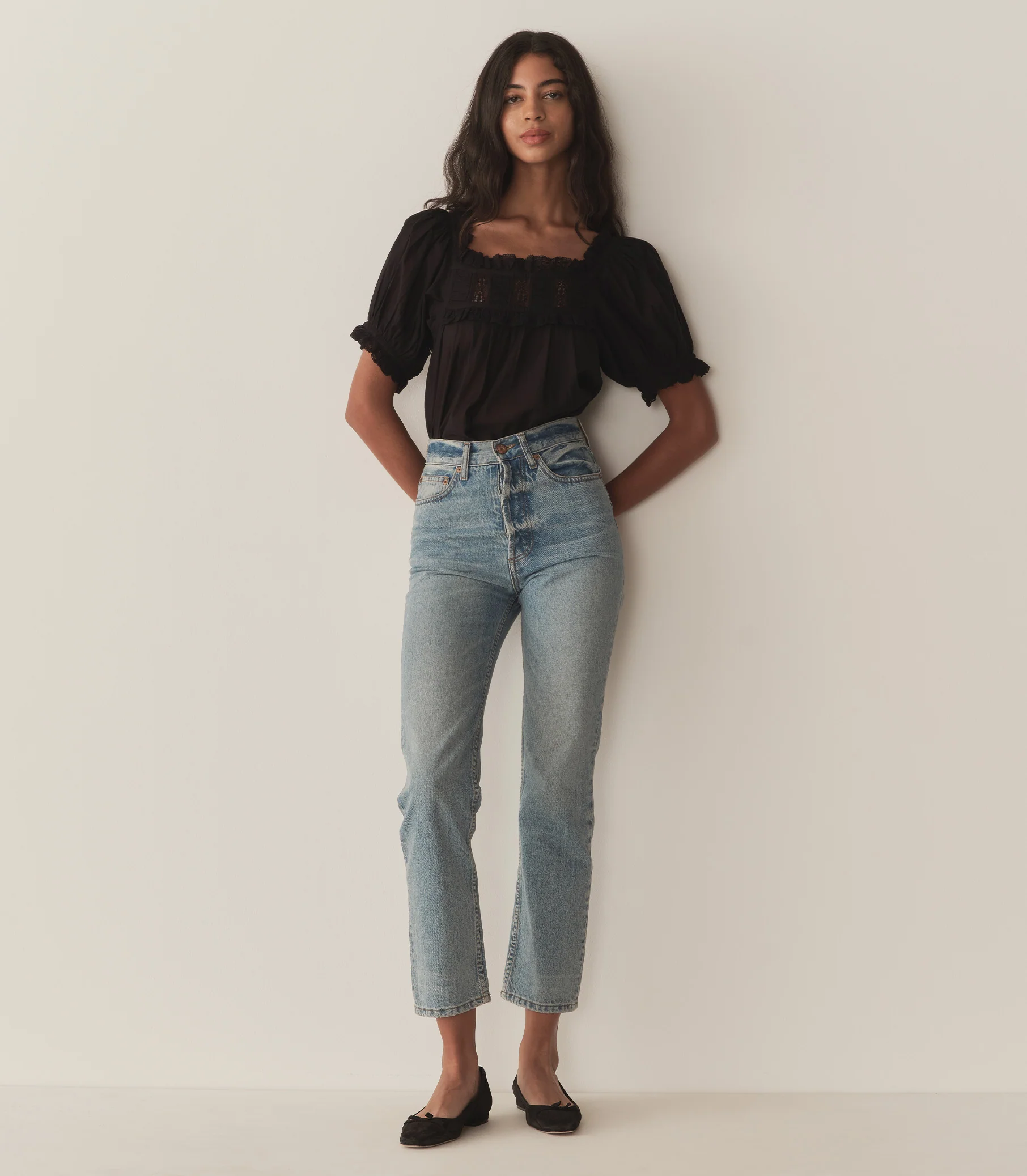 FRANCES TOP -- BLACK - Image 2