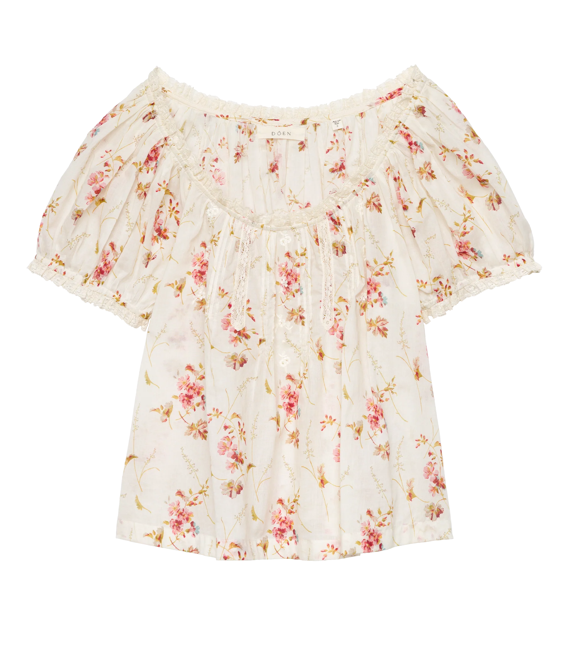 FREDERICA TOP -- BLANC PRAIRIE ROSE - Image 9
