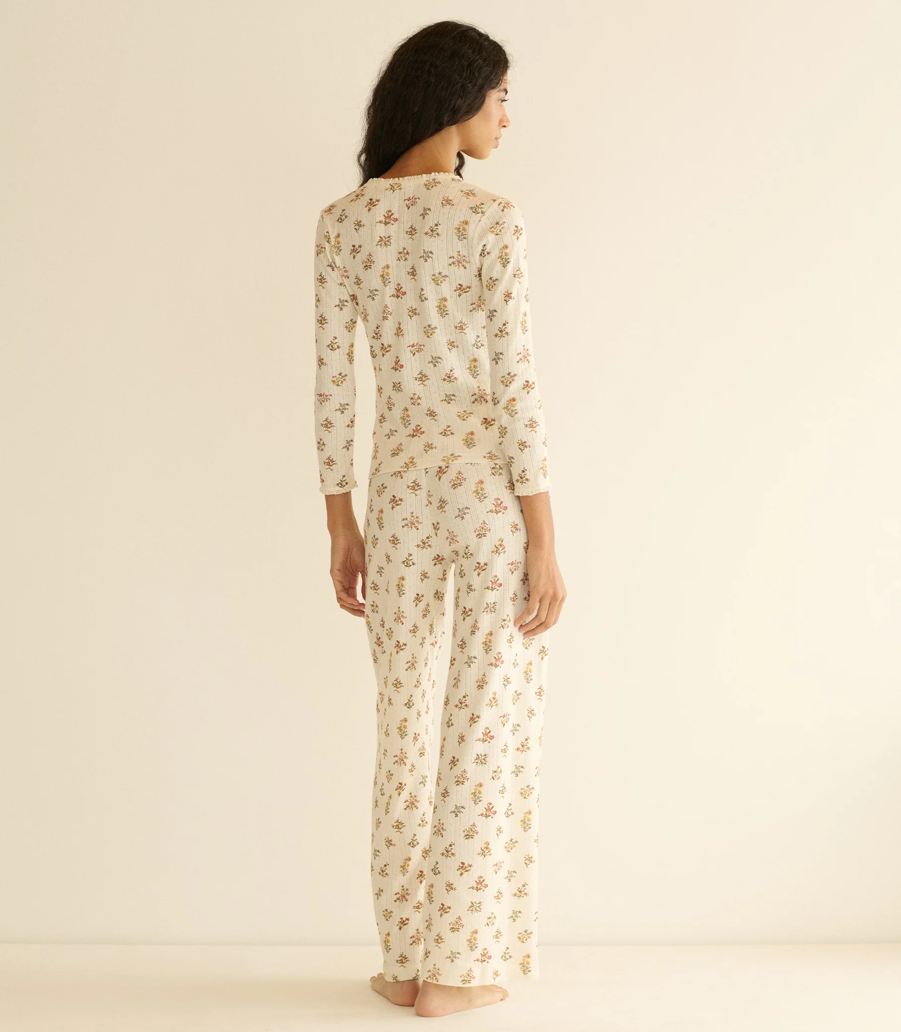 LAVON POINTELLE PANT -- CREME PETIT PALAIS - Image 3