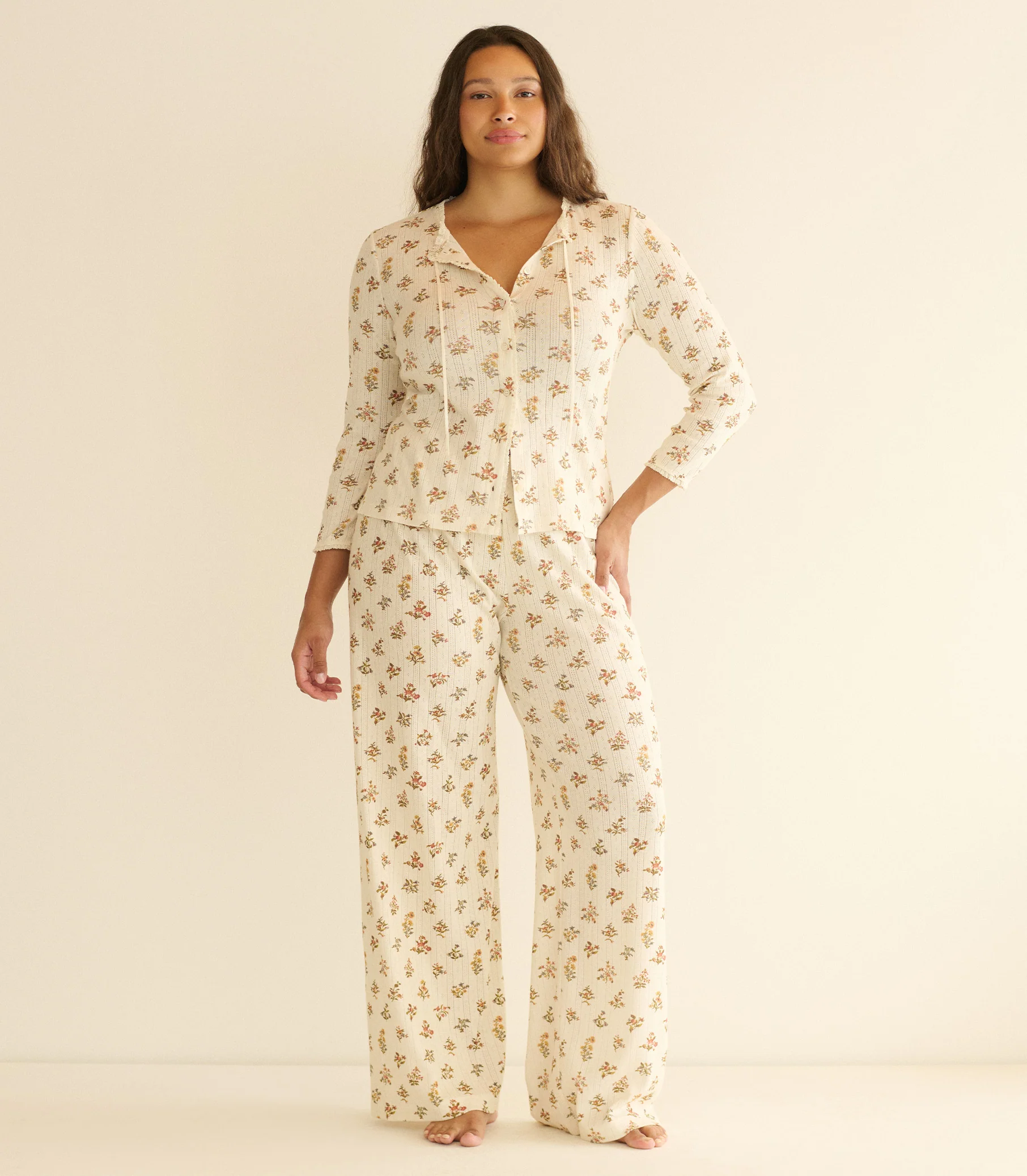 LAVON POINTELLE PANT -- CREME PETIT PALAIS - Image 4