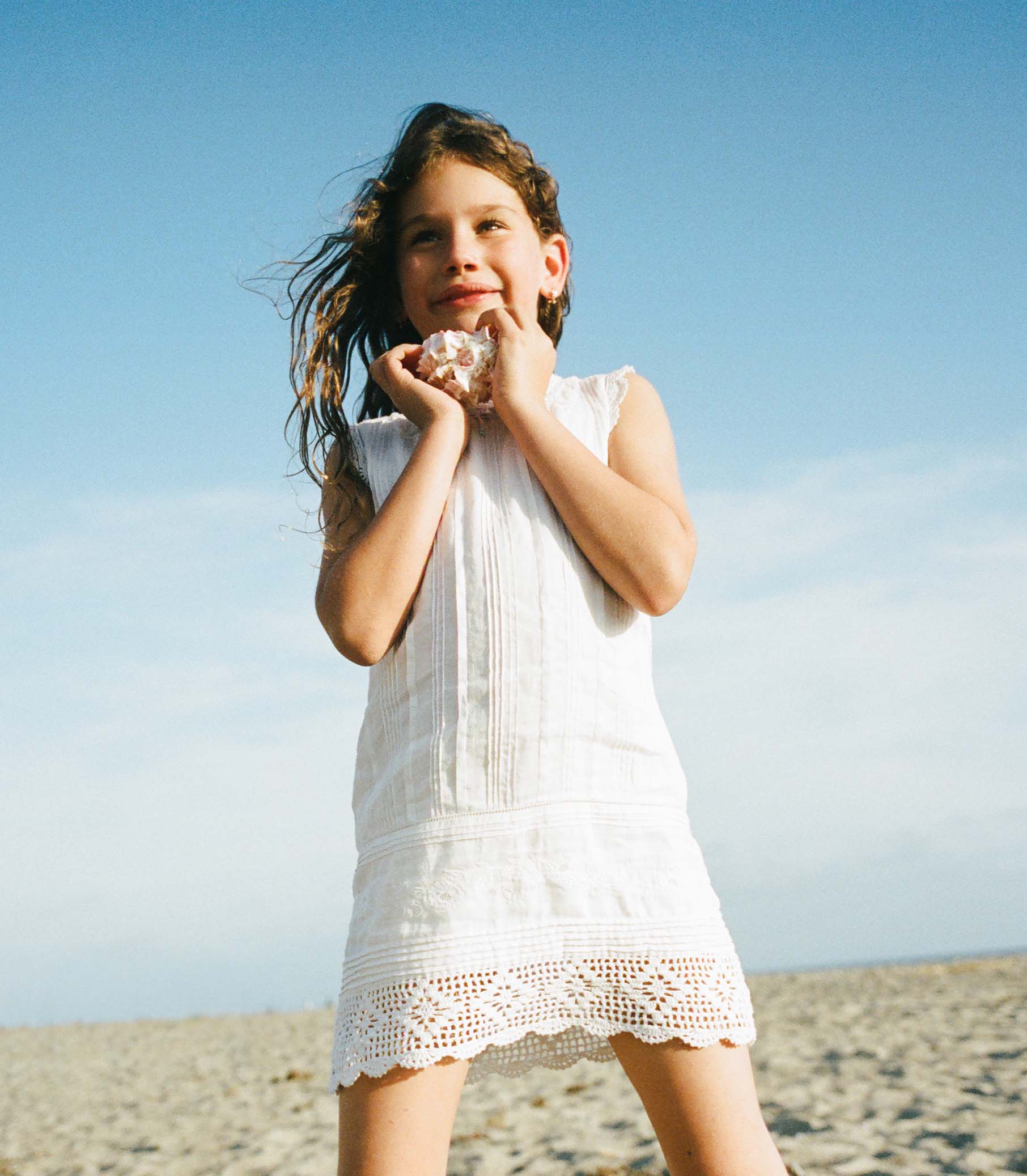 LITTLE HILDE DRESS -- SALT - Image 2