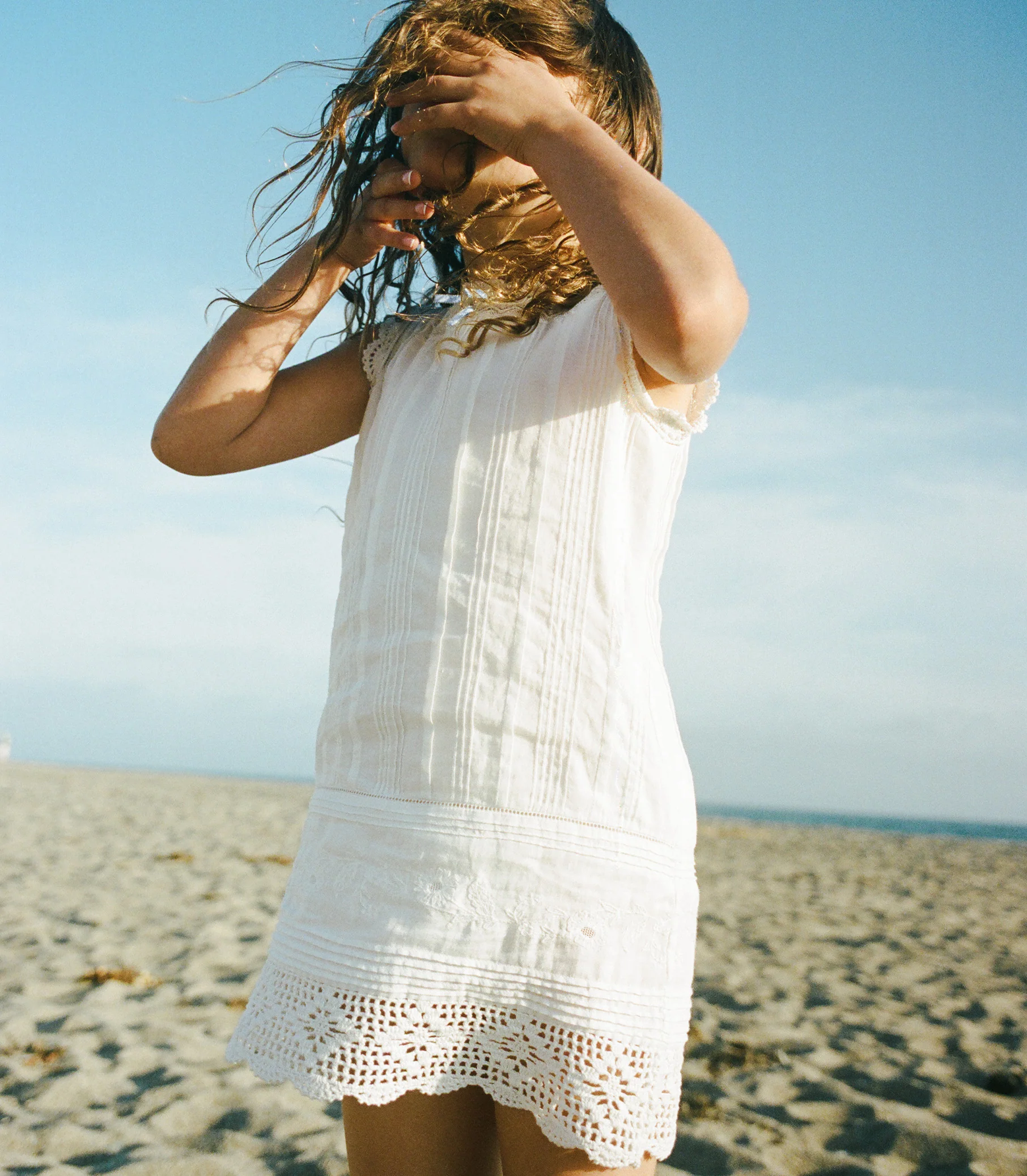 LITTLE HILDE DRESS -- SALT - Image 3