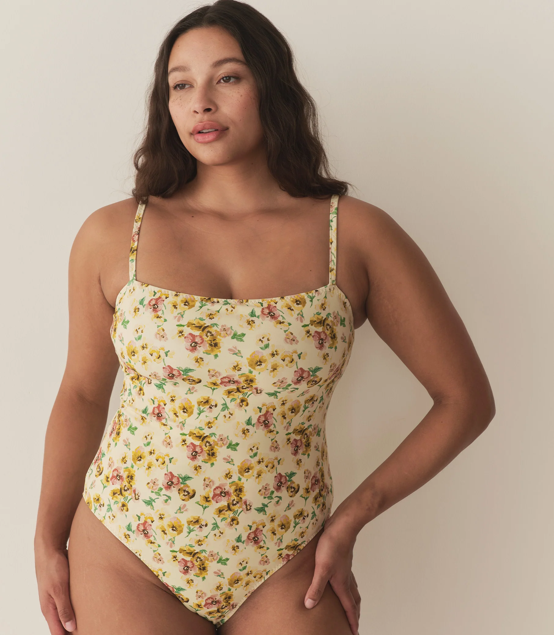MARBELLA MAILLOT -- CITRON PANSY FLORAL - Image 6