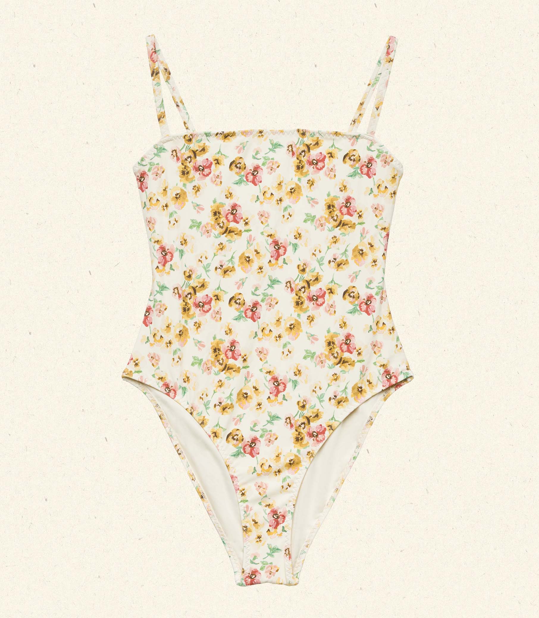 MARBELLA MAILLOT -- CITRON PANSY FLORAL - Image 8
