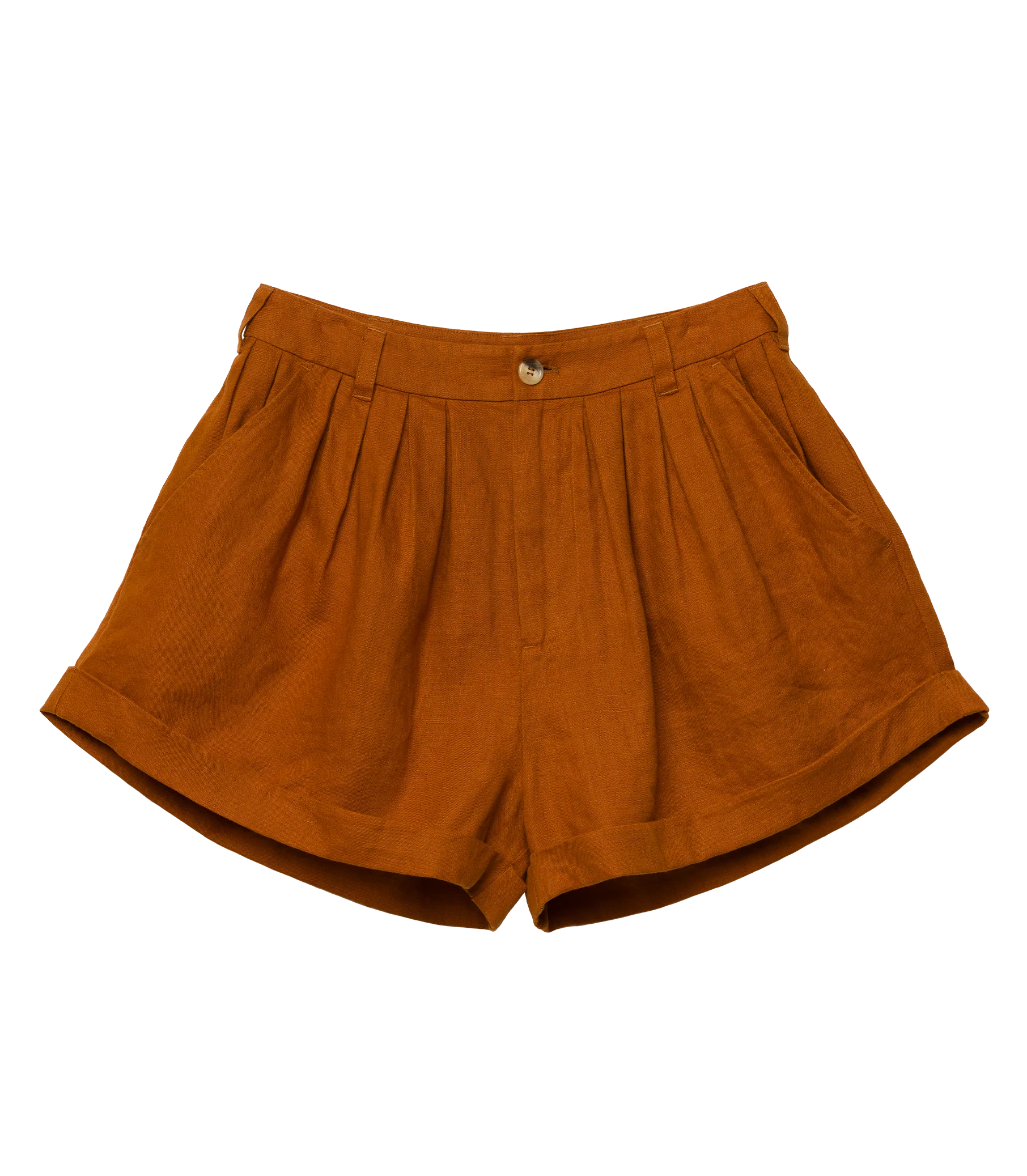 PAIGE LINEN SHORT -- SEDONA CLAY - Image 7