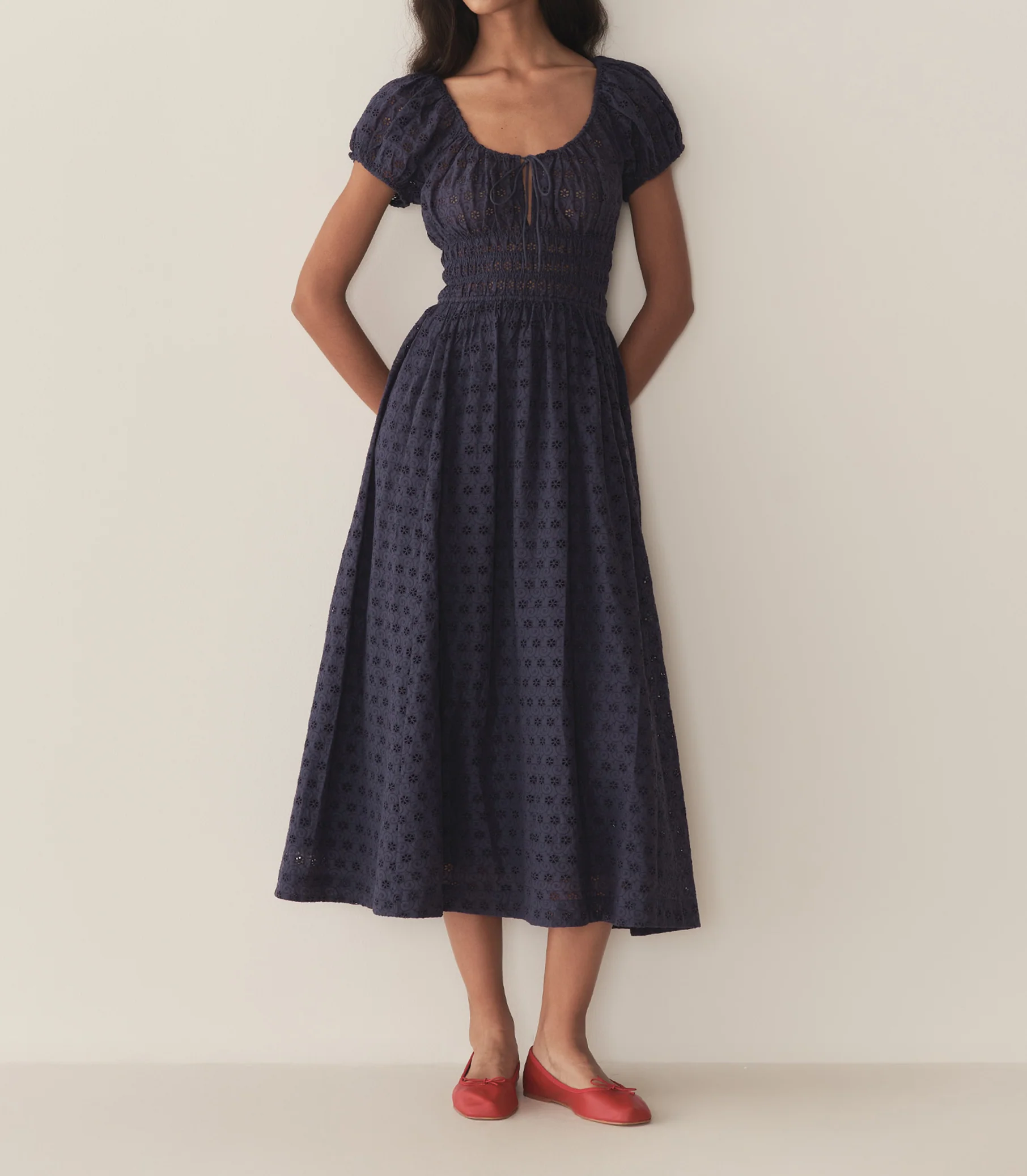 QUINN DRESS -- ADRIATIC EYELET - Image 2