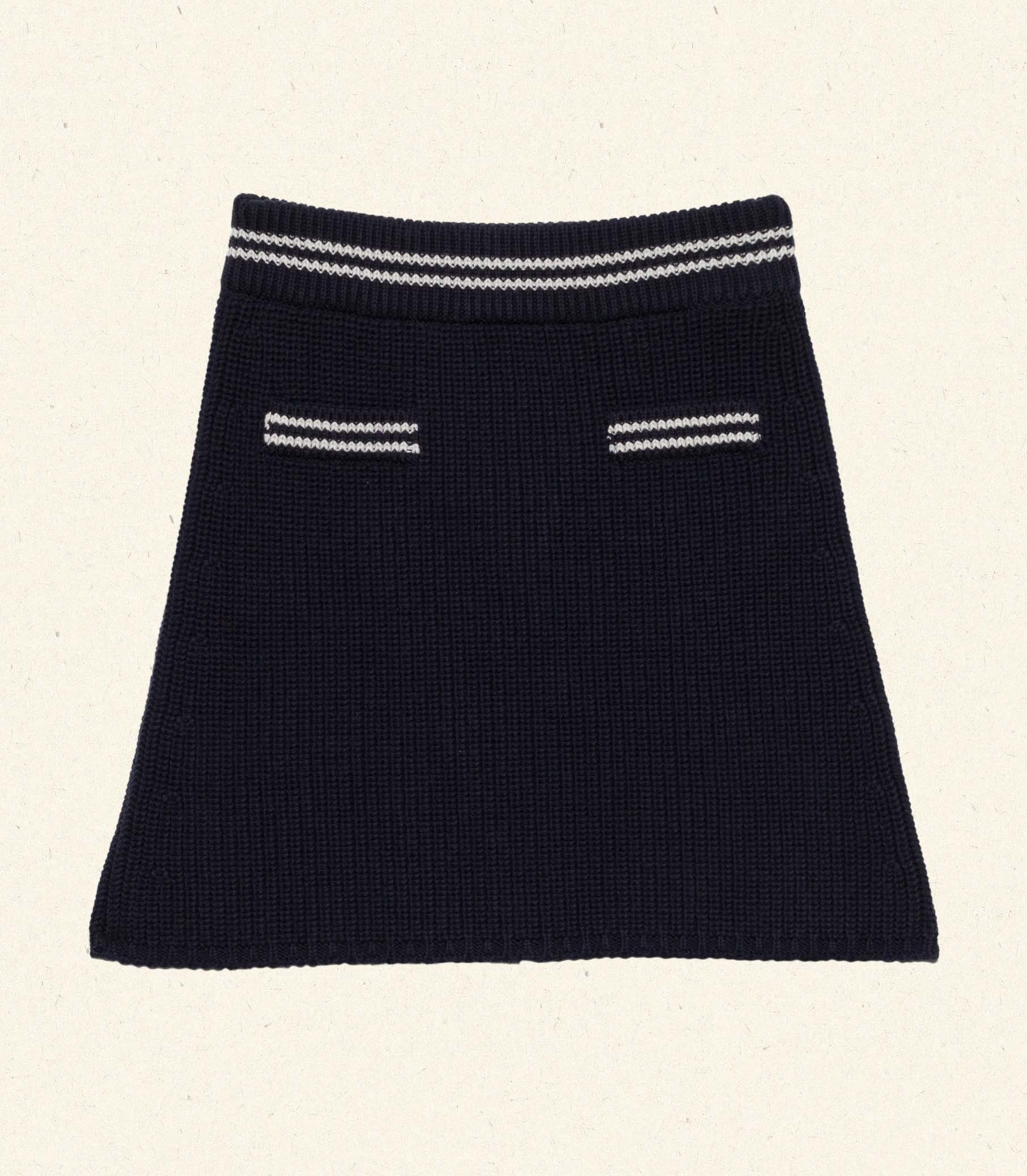 SEYMOUR SKIRT -- DEEP NAVY - Image 4