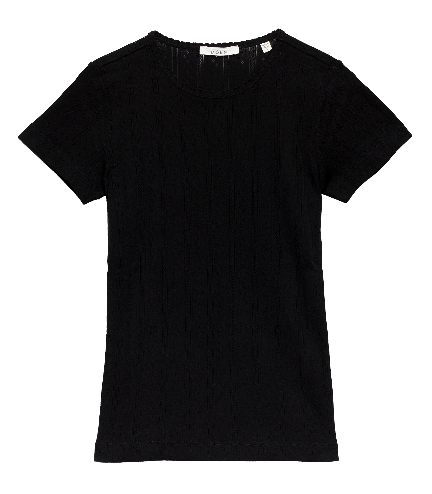 VIVI TEE -- BLACK QUELLE JOLIE POINTELLE - Image 5